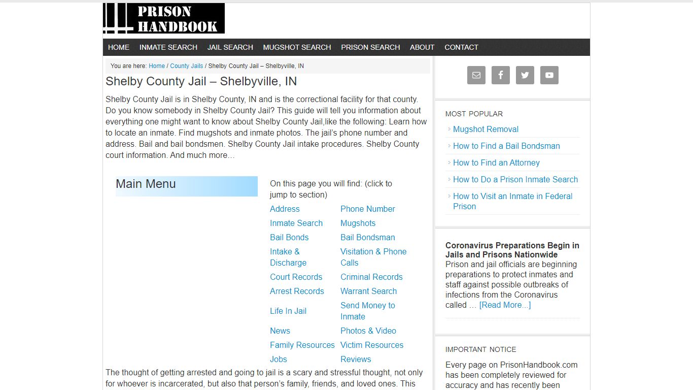 Shelby County Jail – Shelbyville, IN